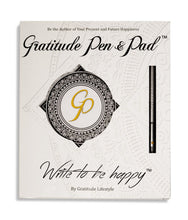 Load image into Gallery viewer, Gratitude Pen & Pad Set (Chrome pen edition)